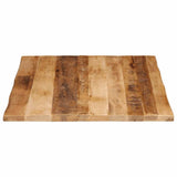 Table Top Live Edge 100x80x3.8 cm Solid Wood Rough Mango 370700
