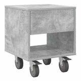 Bedside Table Concrete Grey 40.5 x 40 x 48 cm Engineered Wood 891062