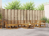 Outdoor Sofa Set 8 pcs Natural Solid Acacia Wood 3366757