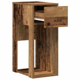 Computer Tower Stand with Drawer Old Wood 30x44x74 cm 858738