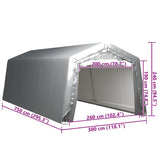 Storage Tent 300x750 cm Steel Grey 3079589