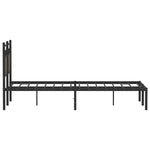 Bed Frame without Mattress Brown Oak 120x190 cm Small Double Engineered Wood 4106838