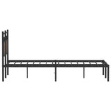Bed Frame without Mattress Brown Oak 120x190 cm Small Double Engineered Wood 4106838