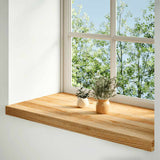 Window Sills 2 pcs Light Brown 80x40x2 cm Solid Wood Oak 4009158