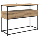 Console Table Artisan Oak 100 x 40 x 75 cm Engineered Wood 882228