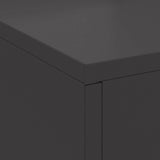 Fire Pit Black 60 x 40 x 96 cm Steel 858934