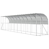 Against Wall Chicken Coop Silver 1000 x 150 x 215 cm 3434724