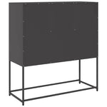 ZNTS Sideboard Black 100.5x39x107 cm Cold-rolled Steel 853416