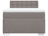 Box Spring Bed with Mattress Taupe 90x200 cm Fabric 3285789