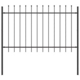 Garden Fence Woerden Grey 1.7 x 1.2 m Powder-coated Steel 42003871