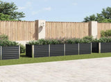 Garden Raised Bed Anthracite 320x80x77 cm Galvanised Steel 45728