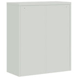 ZNTS File Cabinet Light Grey 90x40x105 cm Steel 339737