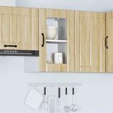 Kitchen Wall Cabinet with Glass Door Lucca Sonoma Oak 853770