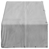 Outdoor Dog Kennel with Cover 3x2x1.9 m Galvanised Steel 4105409
