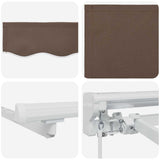 Manual Retractable Awning Taupe 4.5 x 3.5 m 3426293