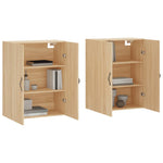 Wall Mounted Cabinets 2 pcs Sonoma Oak Engineered Wood 3197892