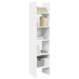 Book Cabinet White 40x35x180 cm Engineered Wood 803398