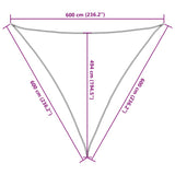 Sunshade Sail 160 g/m Brown 6x6x6 m HDPE 311817