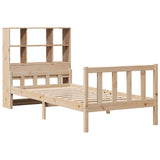Bookcase Bed without Mattress 90x190 cm Single Solid Wood Pine 3322119