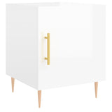 Bedside Cabinets 2 pcs High Gloss White 40x40x50 cm Engineered Wood 827537