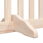 Dog Gate with Door Foldable 6 Panels 480 cm Poplar Wood 3155669