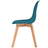 Dining Chairs 6 pcs Turquoise Plastic 244782