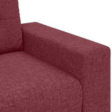 Sofa 2 pcs Wine Red Fabric 3324713