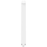 Dining Table Legs V-Shape 3 pcs White 80x cm Steel 4012589