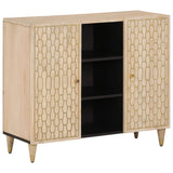Side Cabinet 90x33x75 cm Solid Wood Mango 358276