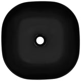 Wash Basin 42.5x42.5x14.5 cm Ceramic Black 143918