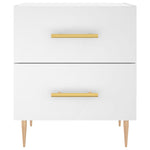 ZNTS Bedside Cabinets 2 pcs White 40x35x47.5 cm Engineered Wood 827277