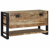 Storage Box with Storage Brown 80 x 35 x 45 cm Solid Mango wood 4015975