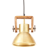 Industrial Hanging Lamp 25 W Brass Round 19 cm E27 320534