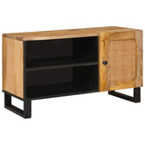 TV Cabinet with Storage Brown 80 x 33 x 46 cm Solid Mango Wood 4018059