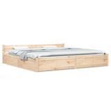 Bed Frame without Mattress with Drawers 200x200 cm 3103579