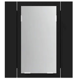 LED Bathroom Mirror Cabinet Black 40x12x45 cm Acrylic 804949