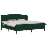 Bed Frame with Headboard Black 180 x 200 cm Velvet 3415279