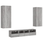 5 Piece TV Wall Units Grey Sonoma Engineered Wood 3216544