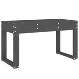 Garden Bench Grey Solid Pine Wood 80 cm x 38 cm x 45 cm Durable 825088