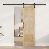 Sliding Door ORKDAL Brown 61 x 198.5 cm Solid Pine Wood 3333800