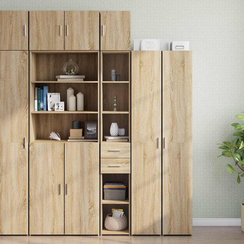 Slim Storage Cabinet Sonoma Oak 30x42.5x225 cm Engineered Wood 3281268