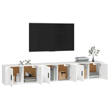 Wall-mounted TV Cabinets 3 pcs White 80x34.5x40 cm 3188358