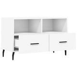 TV Cabinet White 80x36x50 cm Engineered Wood 828988