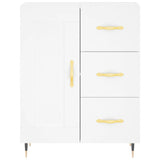Highboard White 69.5x34x180 cm Engineered Wood 3195995