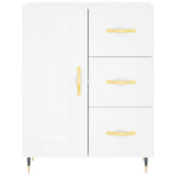 Highboard White 69.5x34x180 cm Engineered Wood 3195995