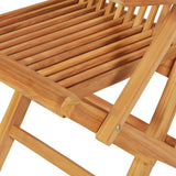 7 Piece Outdoor Dining Set Solid Teak Wood 44685