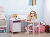Kids Desk And Chair Set 2 PCs Childrens Table And Chair Set Multi Use Toddler Furniture with T3398P347717