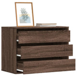 Corner Chest of Drawers Brown Oak 80x41x58 cm Engineered Wood 852858
