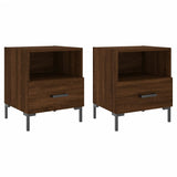 Bedside Cabinets 2 pcs Brown Oak 40x35x47.5 cm Engineered Wood 827451