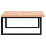 Basin Shelf Wall Mounted Steel and Solid Wood Beech 3302517